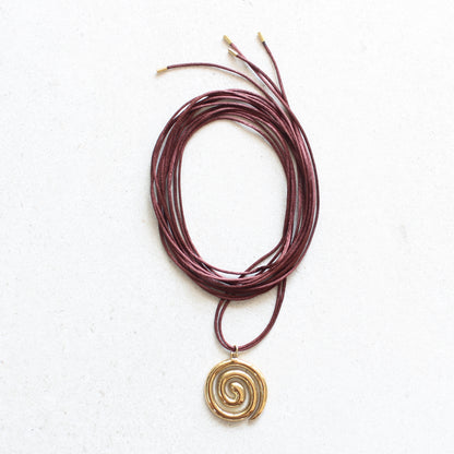 Swirl On a String - Necklace