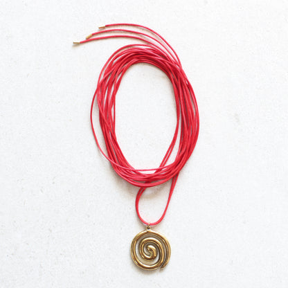 Swirl On a String - Necklace