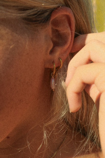 Lavender Pearl Drop - Earring