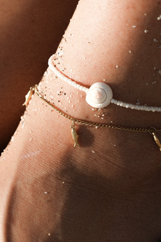 Gone Fishing -  Stainless Steel Anklet