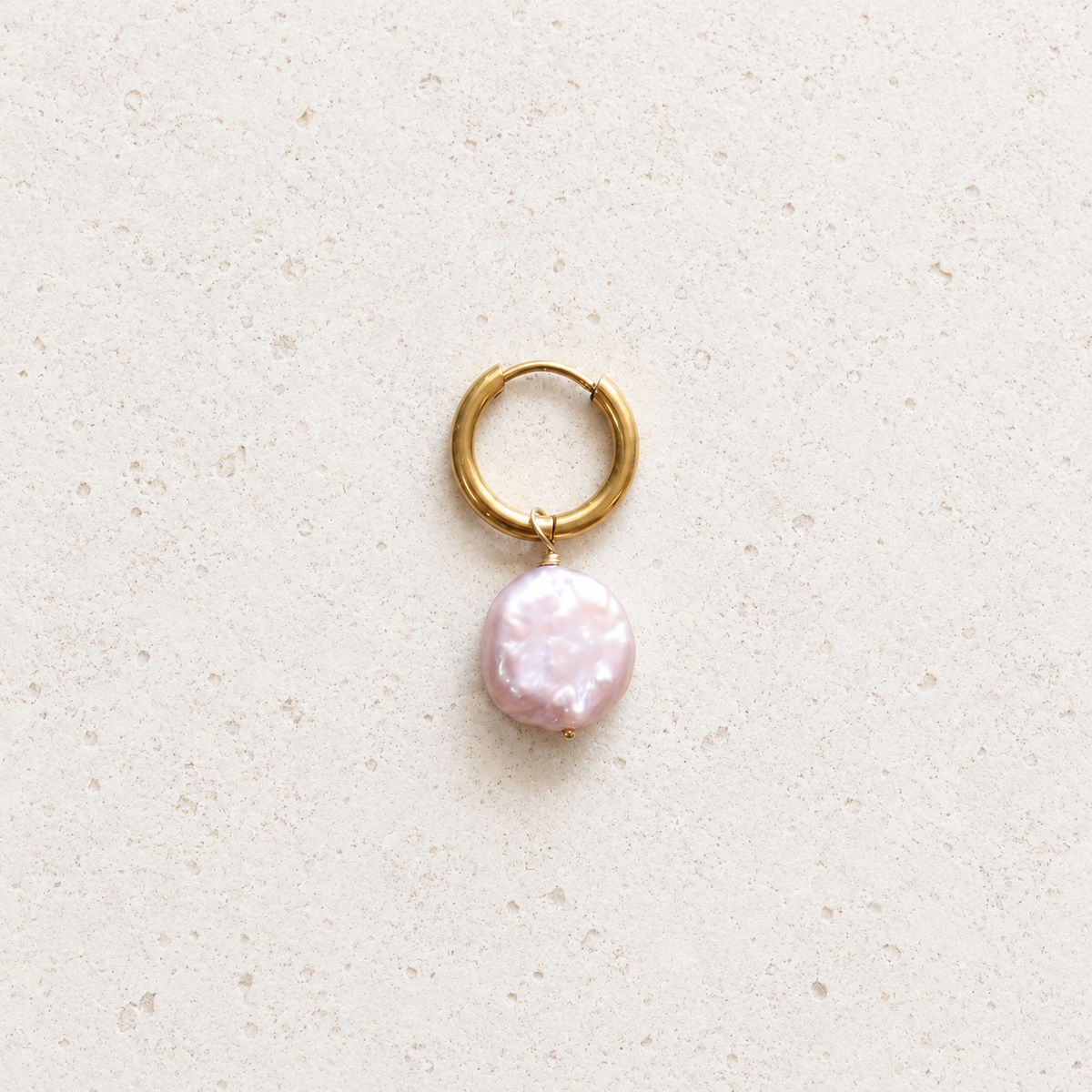 Lavender Pearl Drop - Earring
